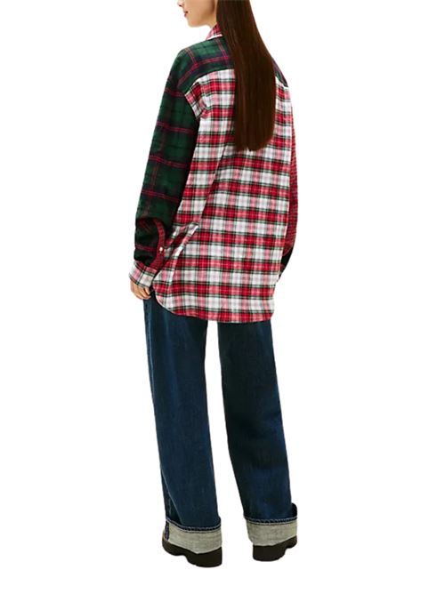 Camicia tartan oversize unisex Tommy Jeans | DN0DN00090XLI